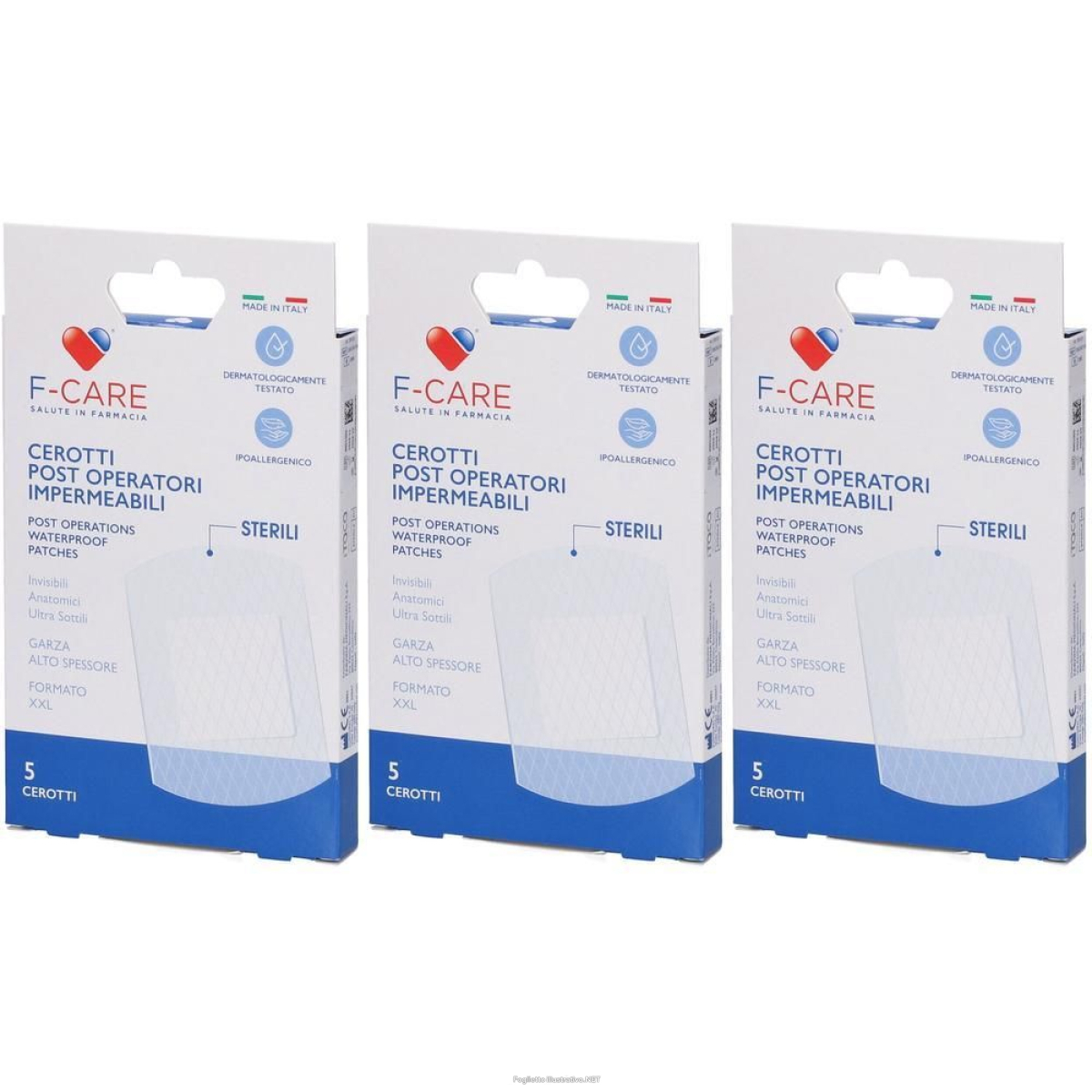 Cerca Prezzi di cerotti post operatori impermeabili f-care 7,5x10 cm 5 pezzi 3x5 st e acquista online
