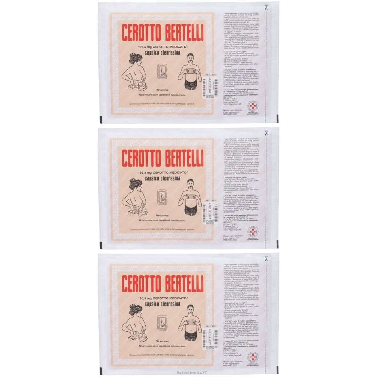 Cerca Prezzi di cerotto bertelli 96,5 mg cerotto medicato set da 3 3x1 pz e acquista online