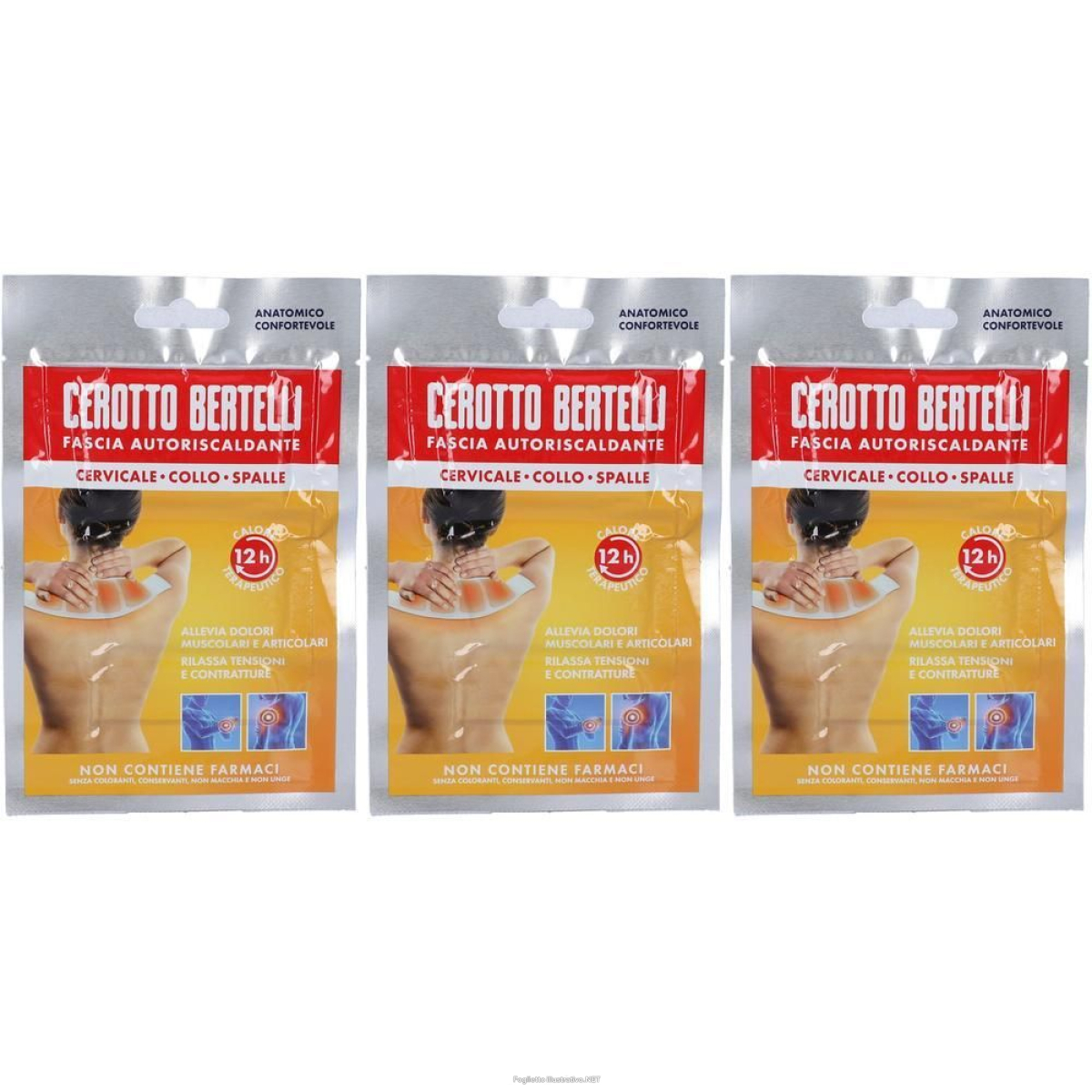 Cerca Prezzi di cerotto bertelli fascia autoriscaldante cervicale-collo-spalle 3x1 st e acquista online