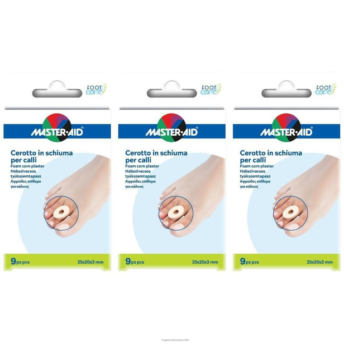 Cerca Prezzi di cerotto calli master-aid footcare in schiuma pu 3 mm 9 pezzi b9 3x9 st e acquista online