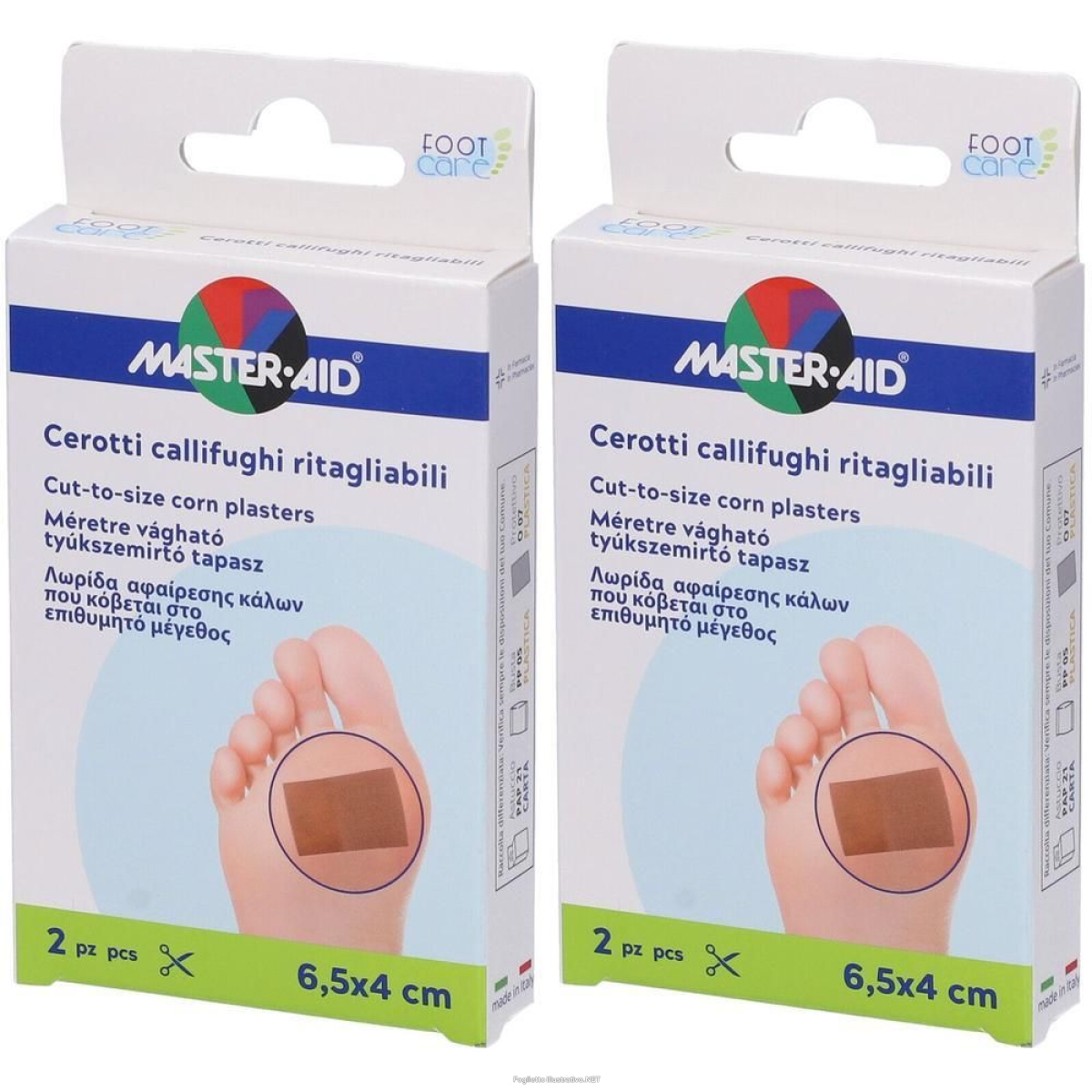 Cerca Prezzi di cerotto callifugo master-aid footcare ritagliabile 64x40 mm 2 pezzi b3 e acquista online