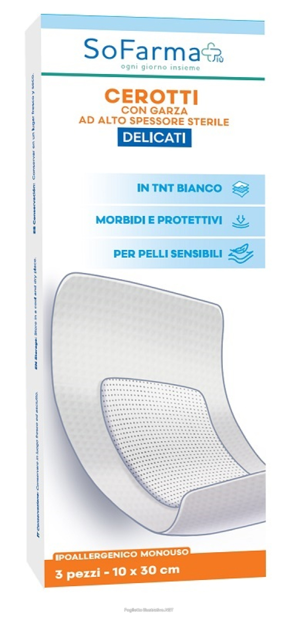 Cerca Prezzi di cerotto delicato 10x20 cm sofarma 3 pezzi e acquista online