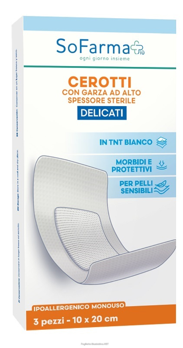 Cerca Prezzi di cerotto delicato 10x30 cm 3 pezzi sofarma e acquista online