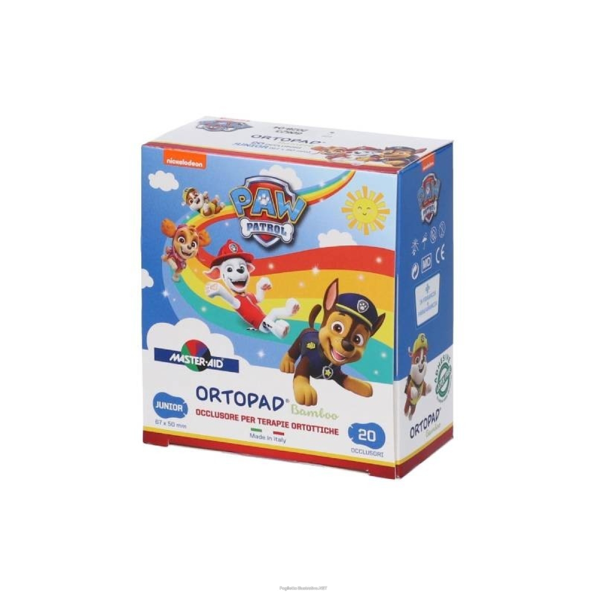 Cerca Prezzi di cerotto occlusore per terapie ortottiche paw patrol junior 67x50 mm 20 pezzi e acquista online