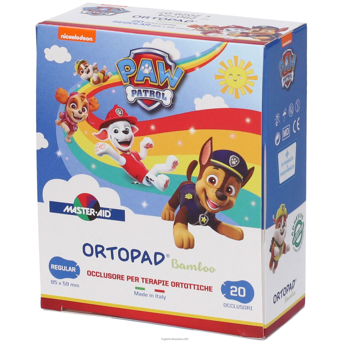 Cerca Prezzi di cerotto occlusore per terapie ortottiche paw patrol regular 85x59 mm 20 pezzi e acquista online