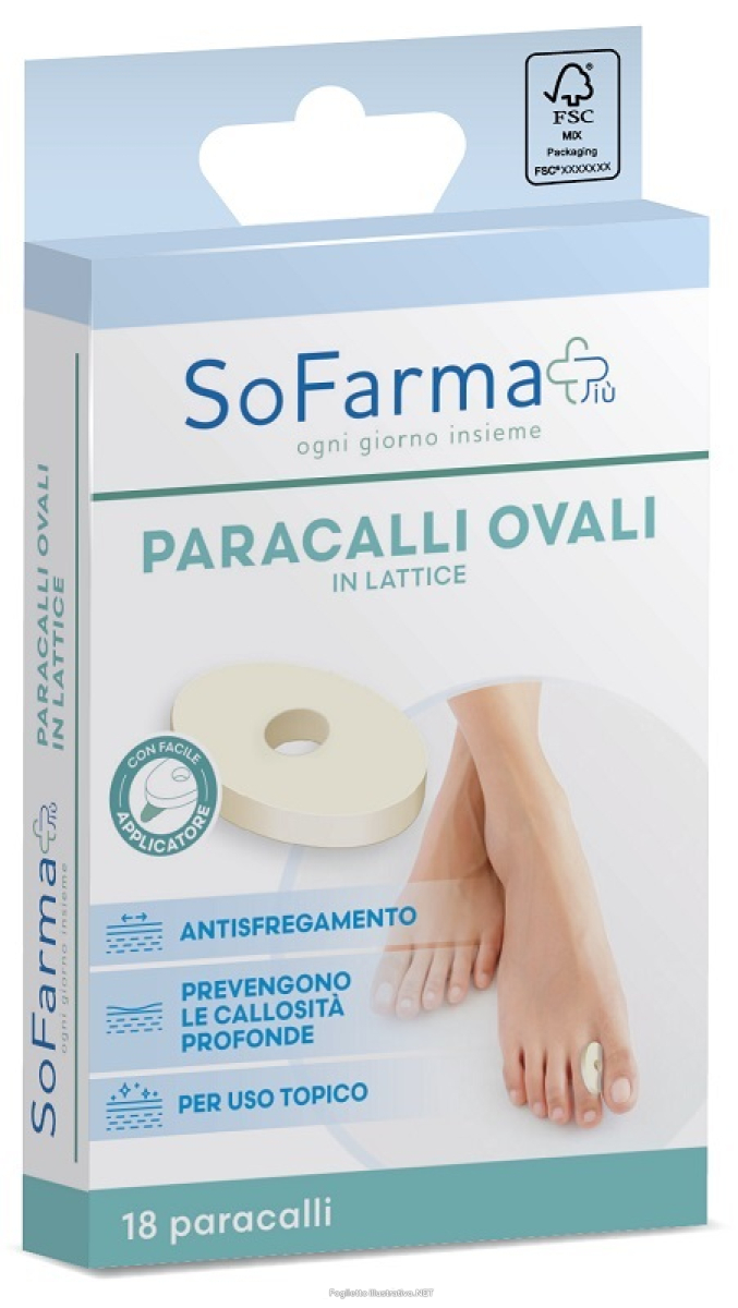 Cerca Prezzi di cerotto paracallo ovale 2,8 x 1, 8 cm sofarmapiu' 18 pezzi zi e acquista online