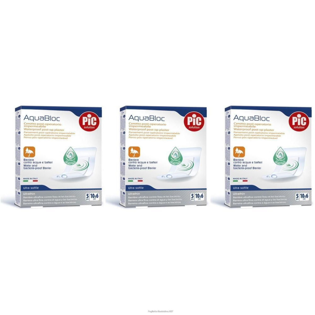 Cerca Prezzi di cerotto pic aquabloc 10x6 sterile antibatterico 5 pezzi 3x5 st e acquista online