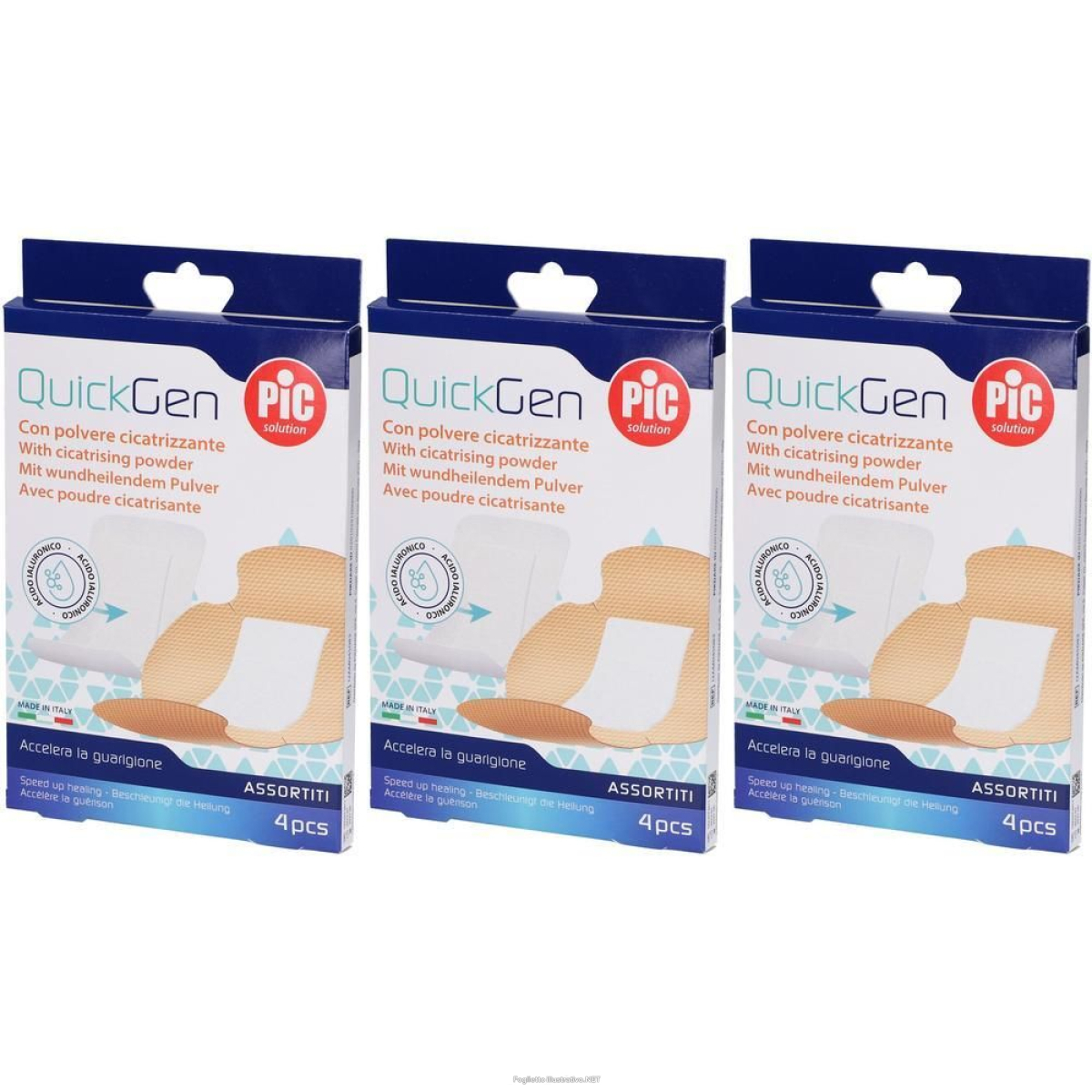 Cerca Prezzi di cerotto pic quickgen con polvere cicatrizante 3x4 st e acquista online