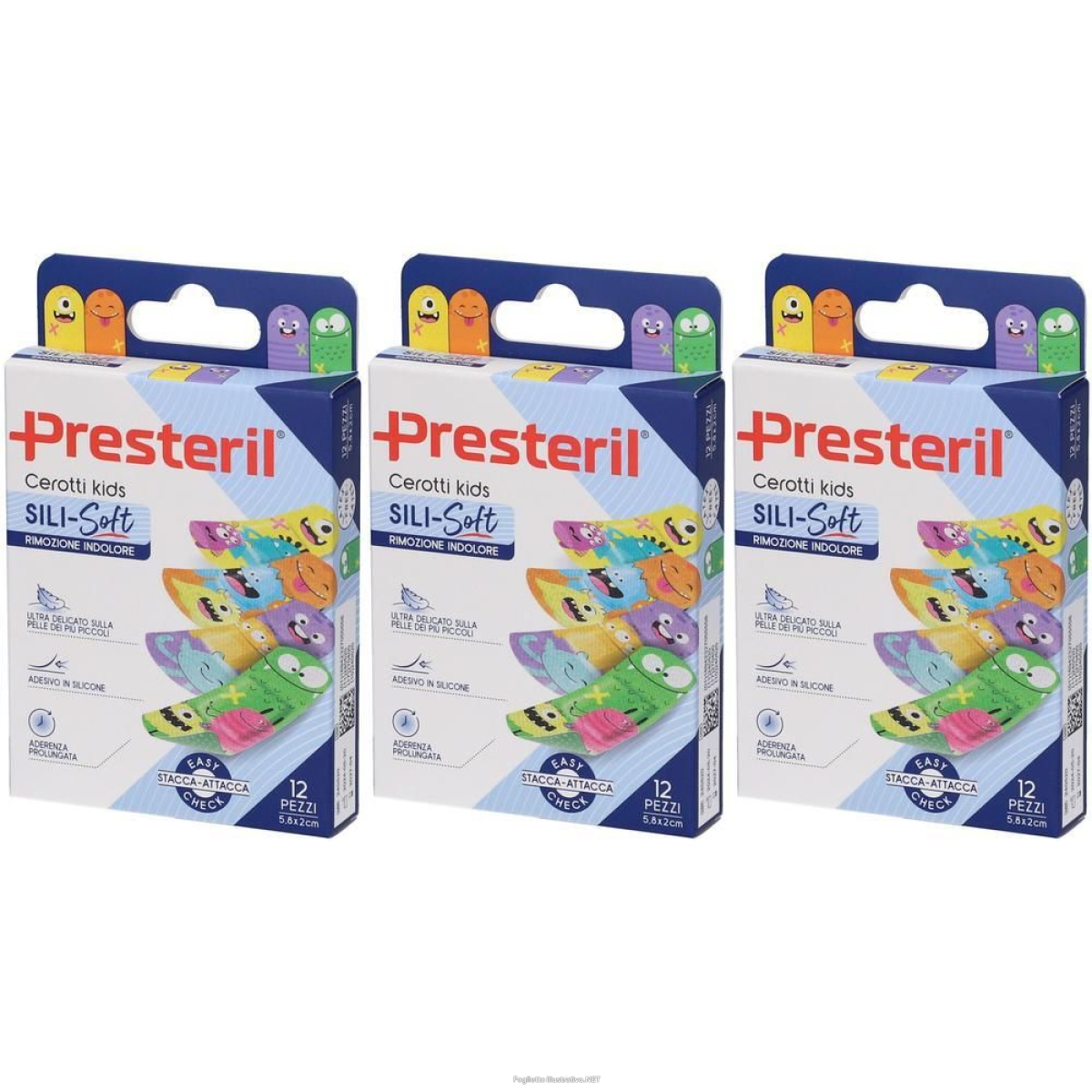 Cerca Prezzi di cerotto presteril sili-soft kids 5,8x2 cm 12 pezzi 3x12 st e acquista online