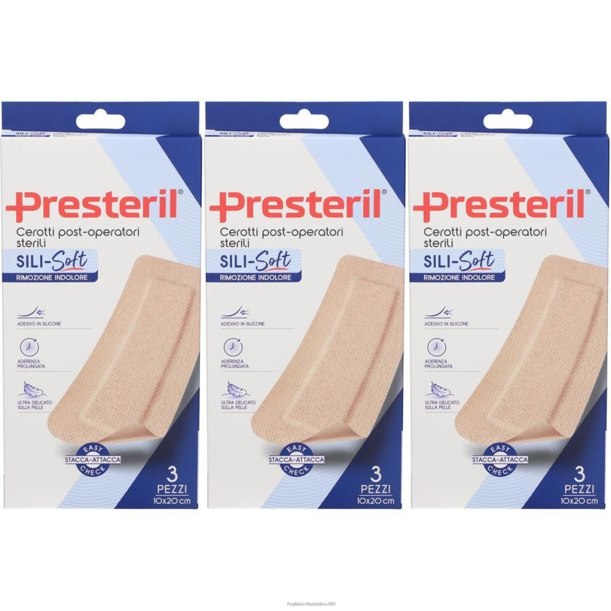 Cerca Prezzi di cerotto presteril sili-soft skin post operatorio 10x20 cm 3 pezzi 3x3 e acquista online
