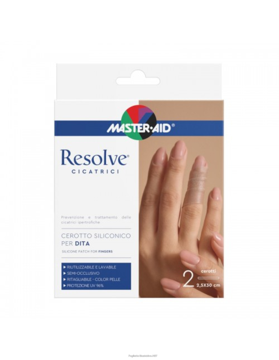 Cerca Prezzi di cerotto siliconico dita master-aid resolve 2,5x30cm 2 pezzi e acquista online