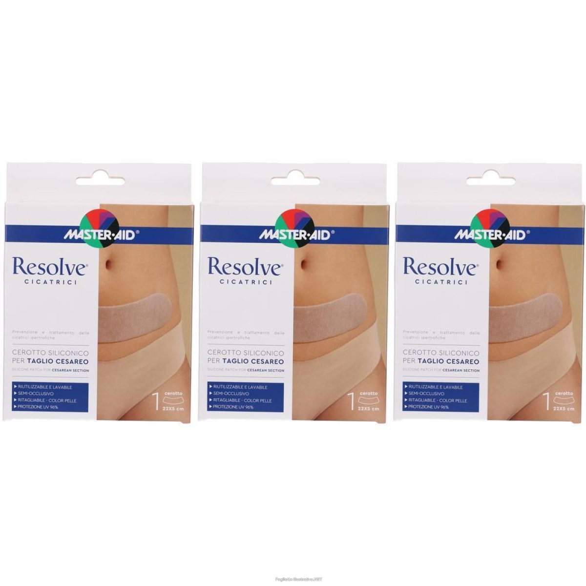 Cerca Prezzi di cerotto siliconico taglio cesareo master-aid resolve 22x5cm 3x1 pz pom e acquista online
