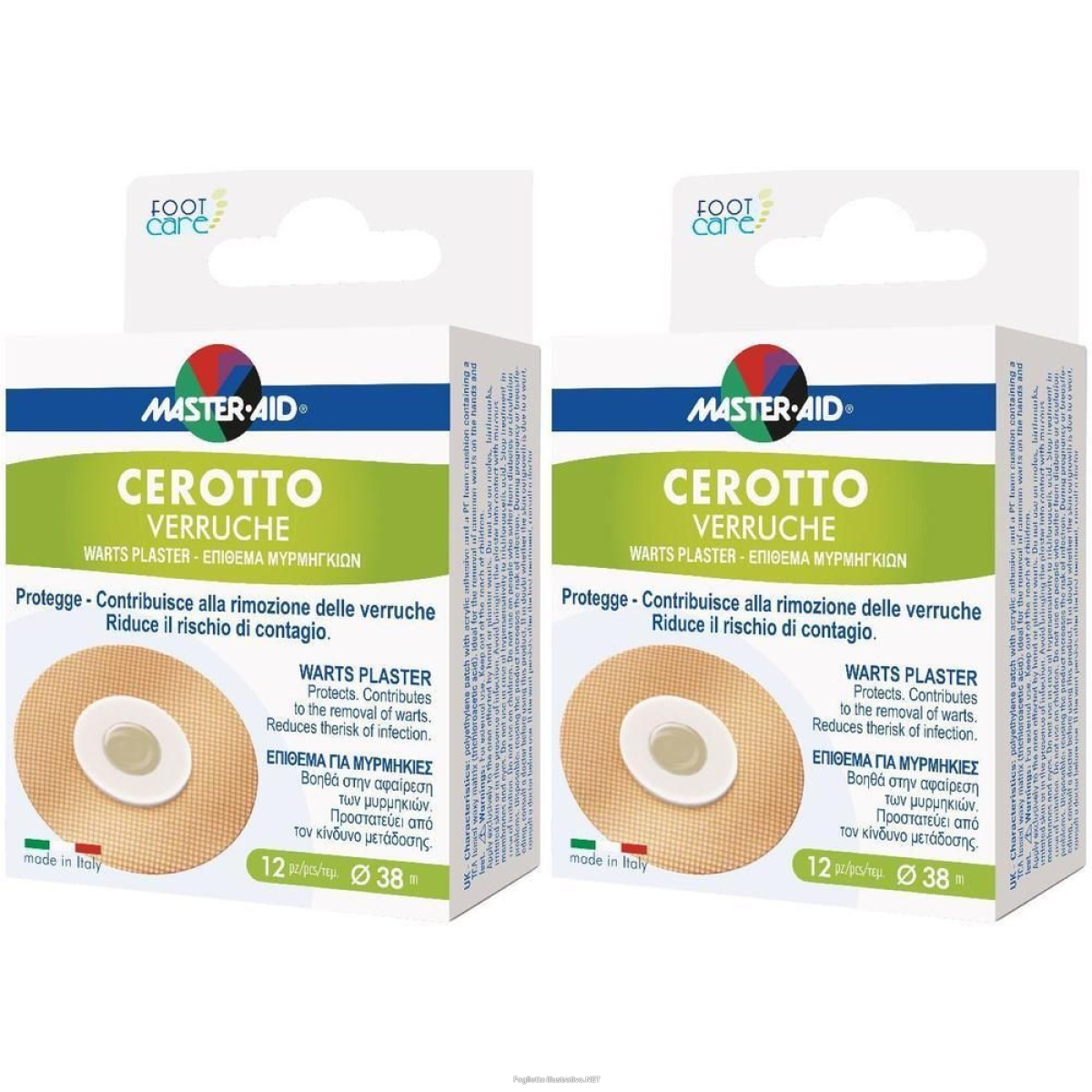 Cerca Prezzi di cerotto verruche master-aid footcare 38 mm 12 pezzi e3 2x12 st e acquista online