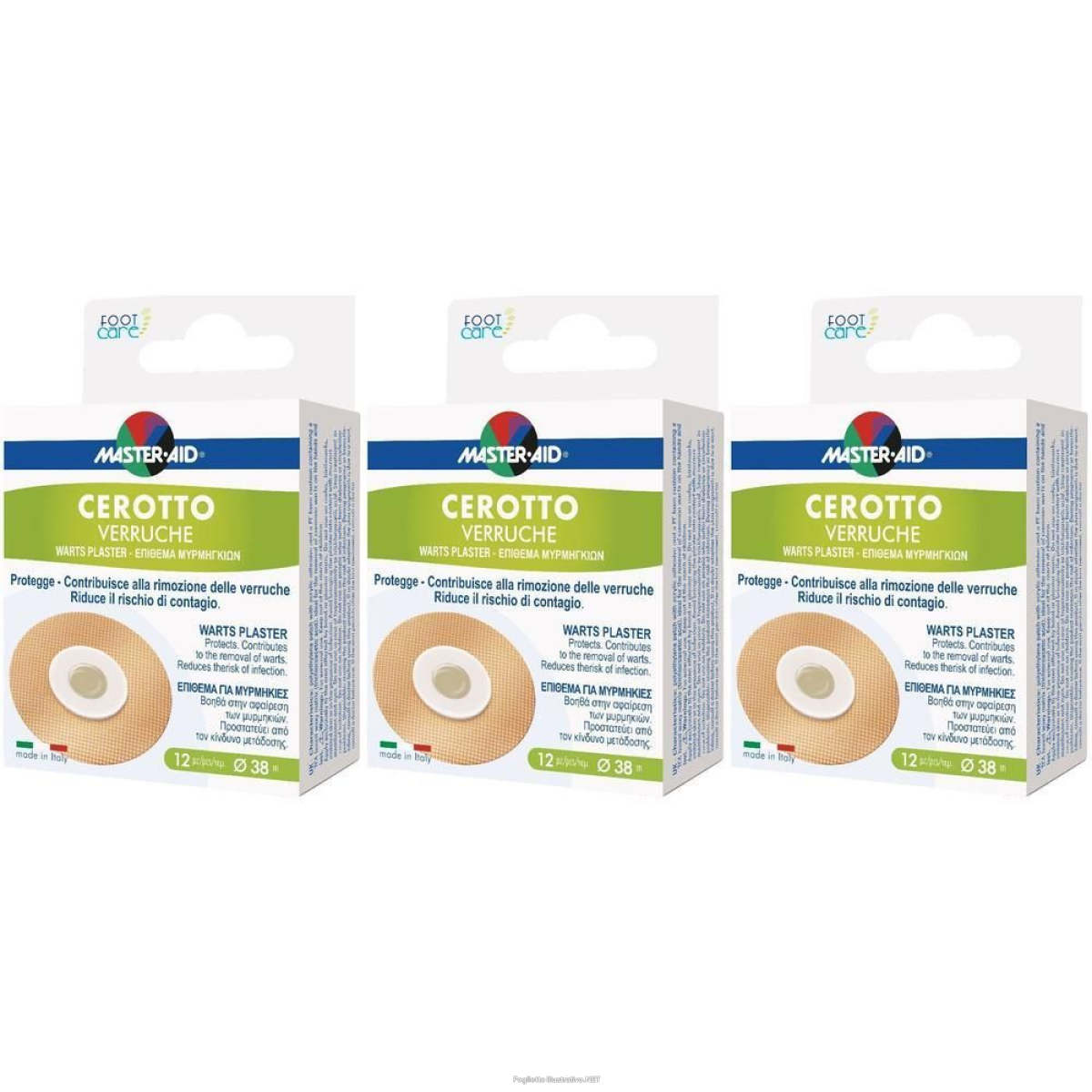 Cerca Prezzi di cerotto verruche master-aid footcare 38 mm 12 pezzi e3 3x12 st e acquista online