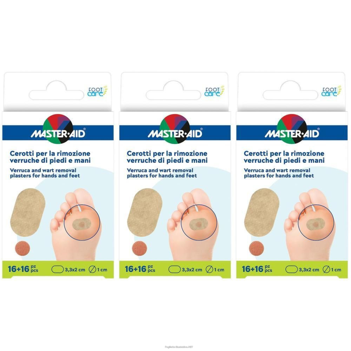 Cerca Prezzi di cerotto verruche master-aid footcare piedi/mani 16 pezzi e4 3x16 st e acquista online