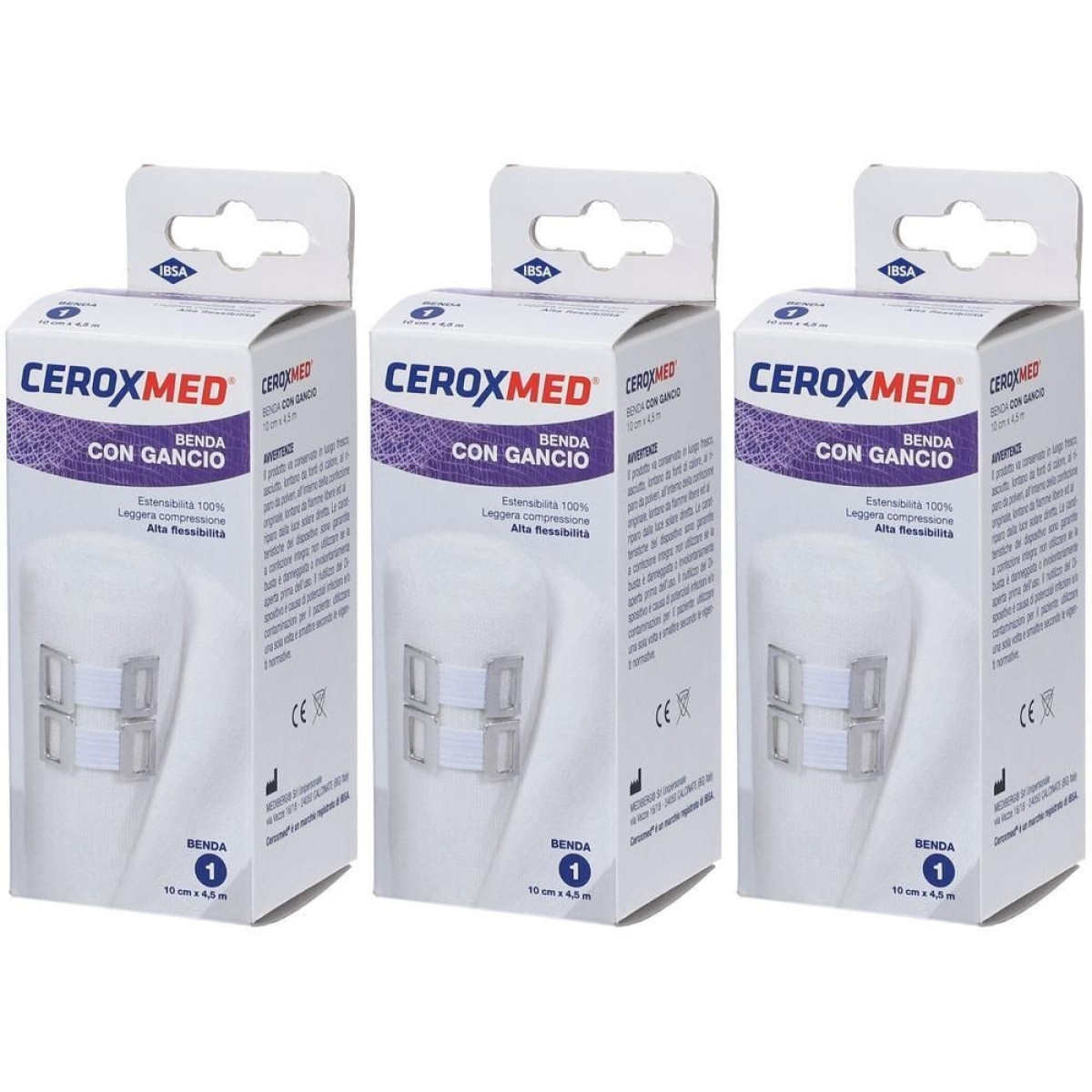 Cerca Prezzi di Ceroxmed benda elastica 10x450cm con gancio 3x1 st e acquista online