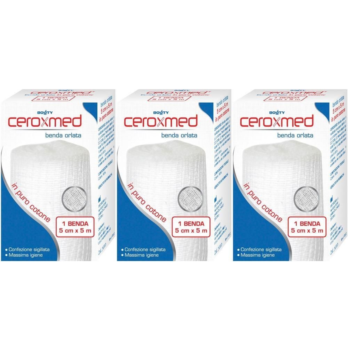 Cerca Prezzi di Ceroxmed benda orlata cm 5x5 3x1 st e acquista online