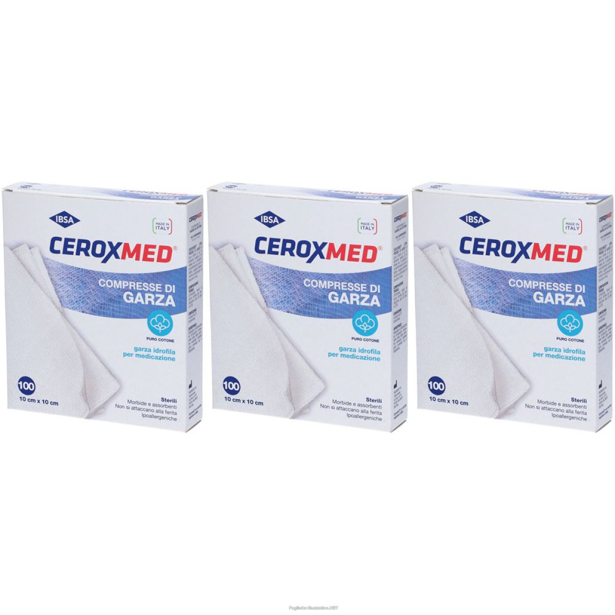Cerca Prezzi di ceroxmed compresse di garza in puro cotone 10 cm x set da 3 3x10 e acquista online