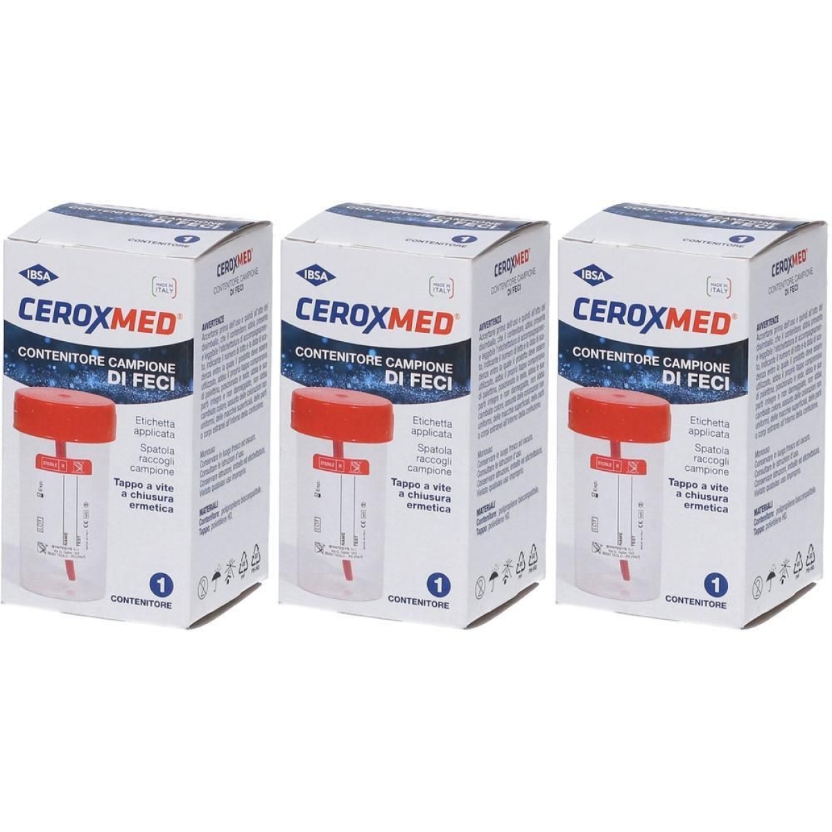 Cerca Prezzi di Ceroxmed contenitore per campione di feci 3x1 st e acquista online
