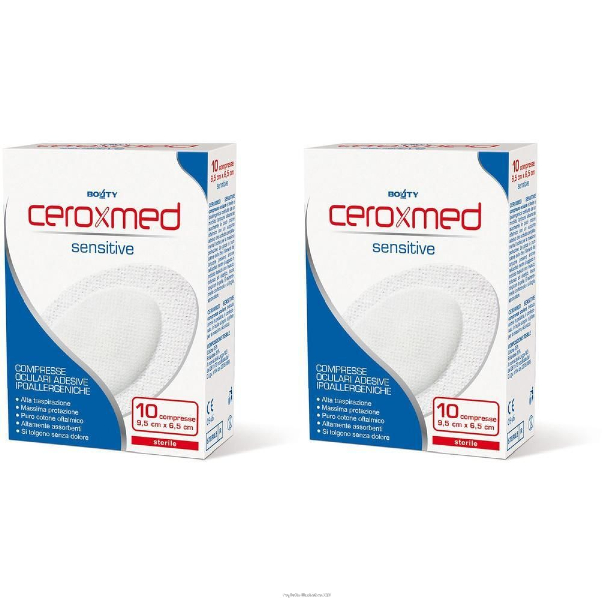 Cerca Prezzi di ceroxmed® sensitive compressa oculare 9,5 cm x 6,5 2x10 pz cerotto e acquista online