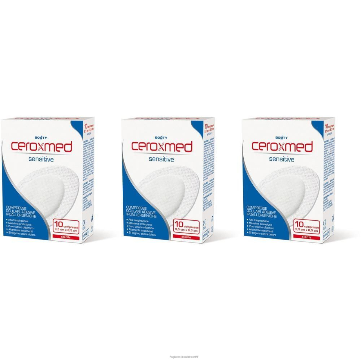 Cerca Prezzi di ceroxmed® sensitive compressa oculare 9,5 cm x 6,5 3x10 pz cerotto e acquista online