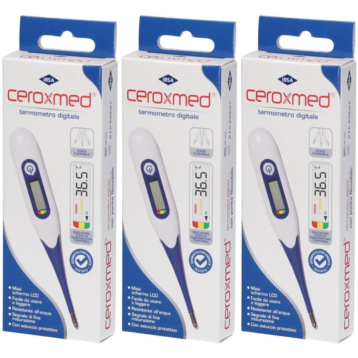Cerca Prezzi di Ceroxmed® termometro digitale con punta flessibile 3x1 st e acquista online