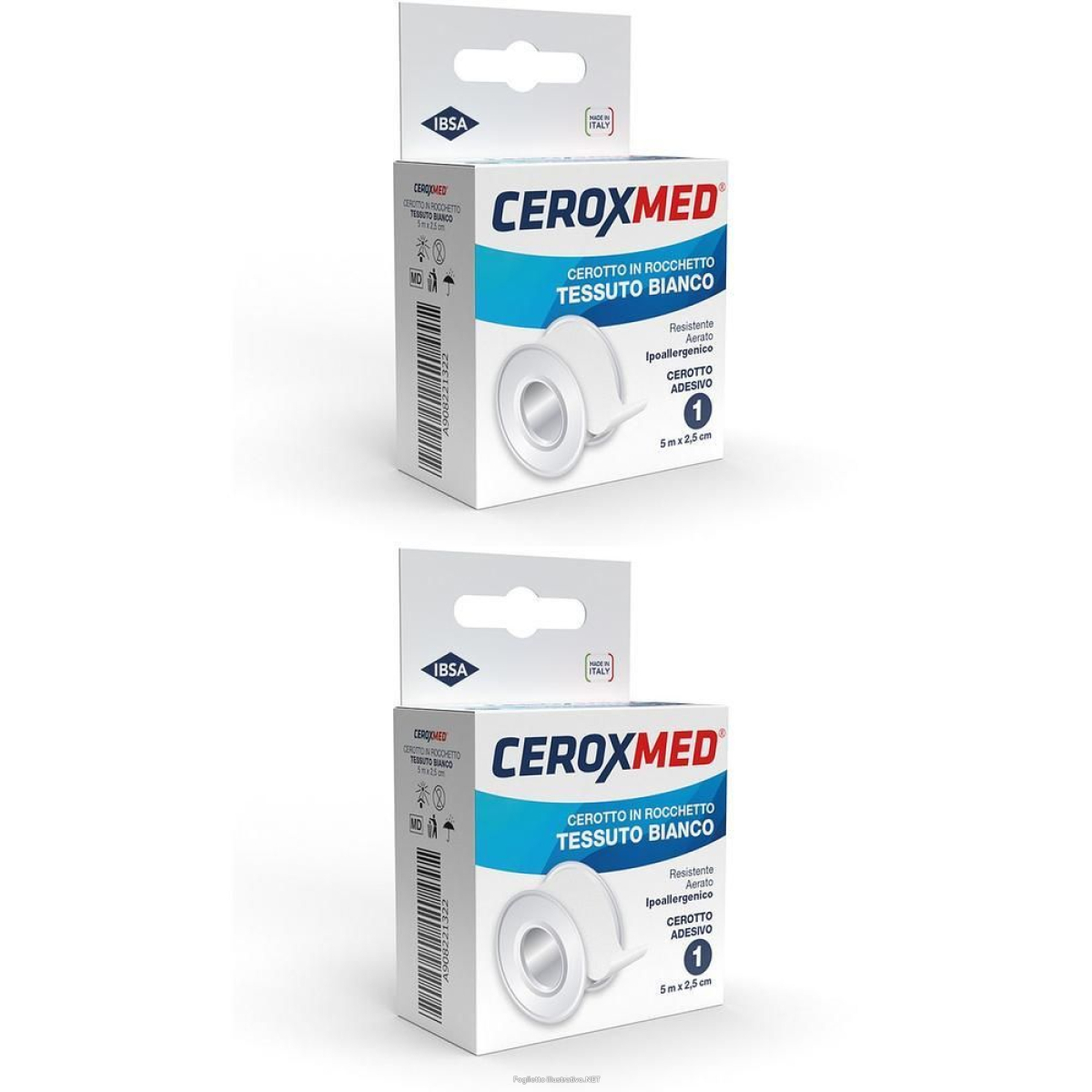 Cerca Prezzi di ceroxmed white tex rocchetto tessuto bianco mt.5x cm 2,50 2x1 pz cerot e acquista online