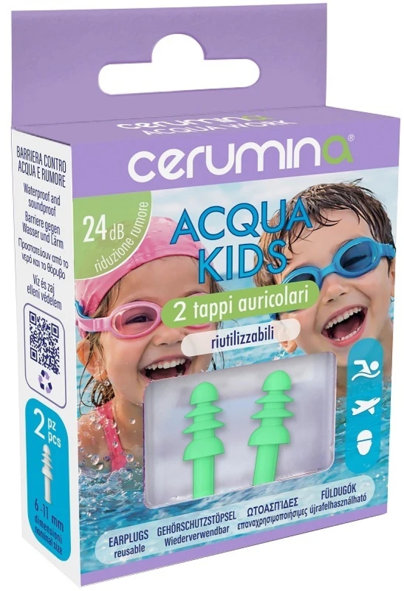 Cerca Prezzi di Cerumina acqua kids tappi auricolari riutilizzabili 2 pezzi e acquista online