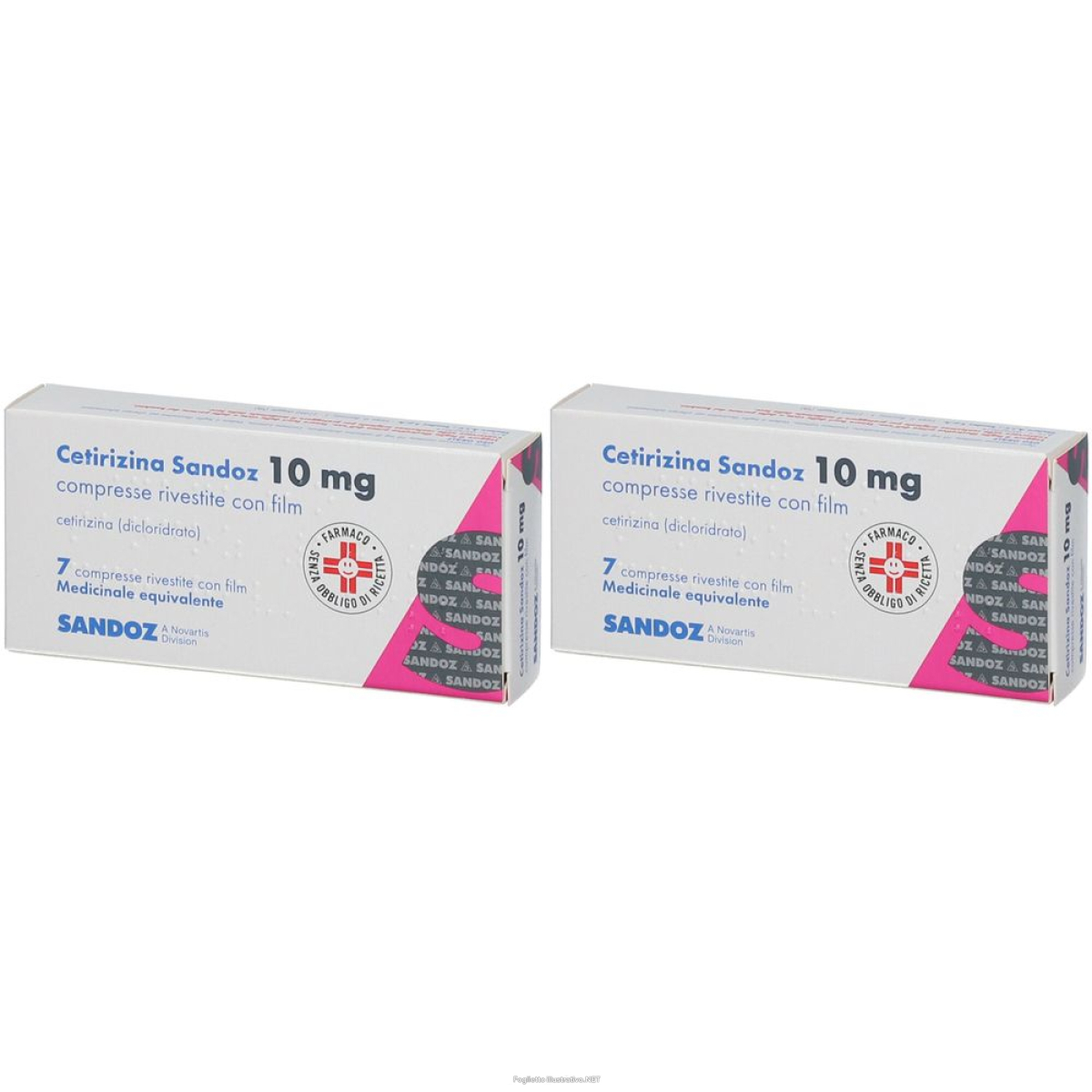 Cerca Prezzi di cetirizina sandoz 10 mg set da 2 2x7 pz compresse rivestite con film e acquista online