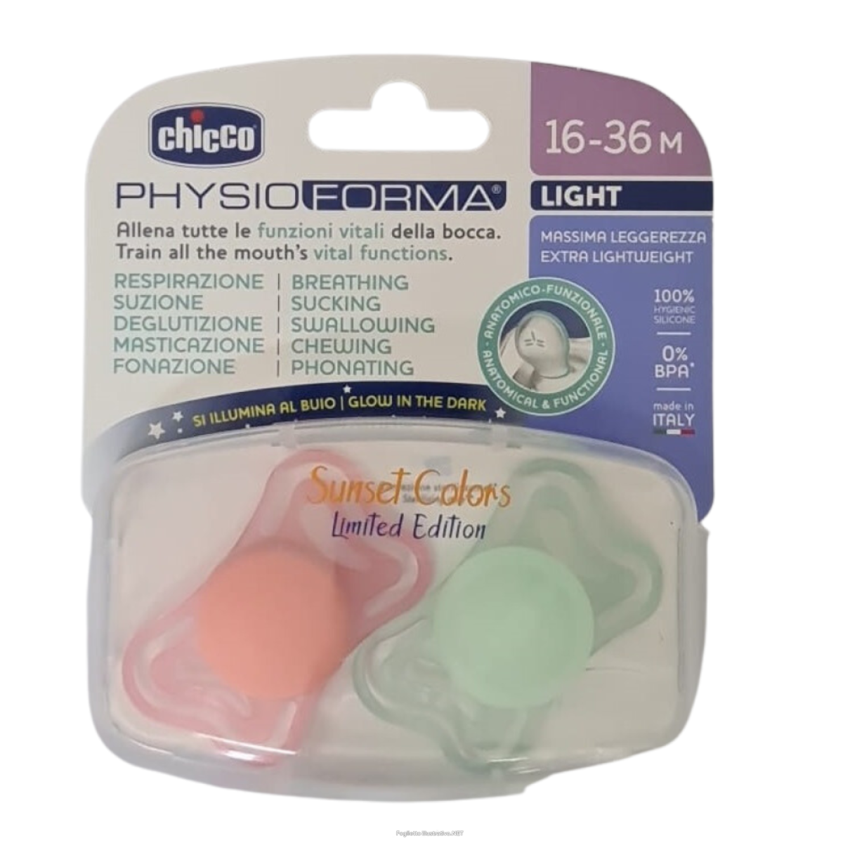Cerca Prezzi di chicco gomm.ph.sil.light16-36m 2 pezzi e acquista online
