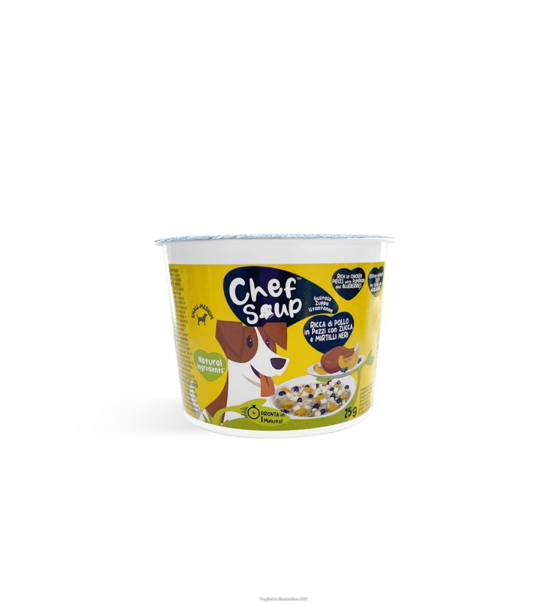 Cerca Prezzi di chef soup con pollo in pezzi zucca e mirtilli 25 g mangime e acquista online
