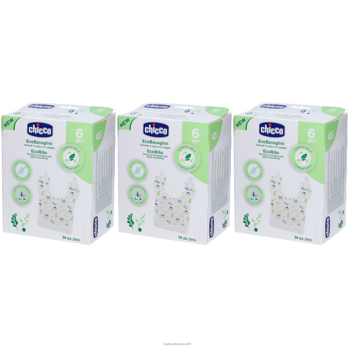 Cerca Prezzi di chicco bavaglini monouso compostabili set da 3 3x36 pc altro e acquista online