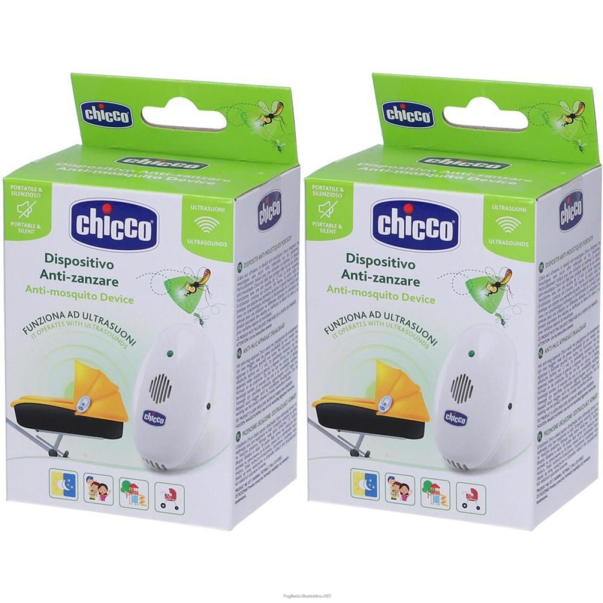Cerca Prezzi di chicco dispositivo anti-zanzare ultrasuoni portatile 2x1 st e acquista online