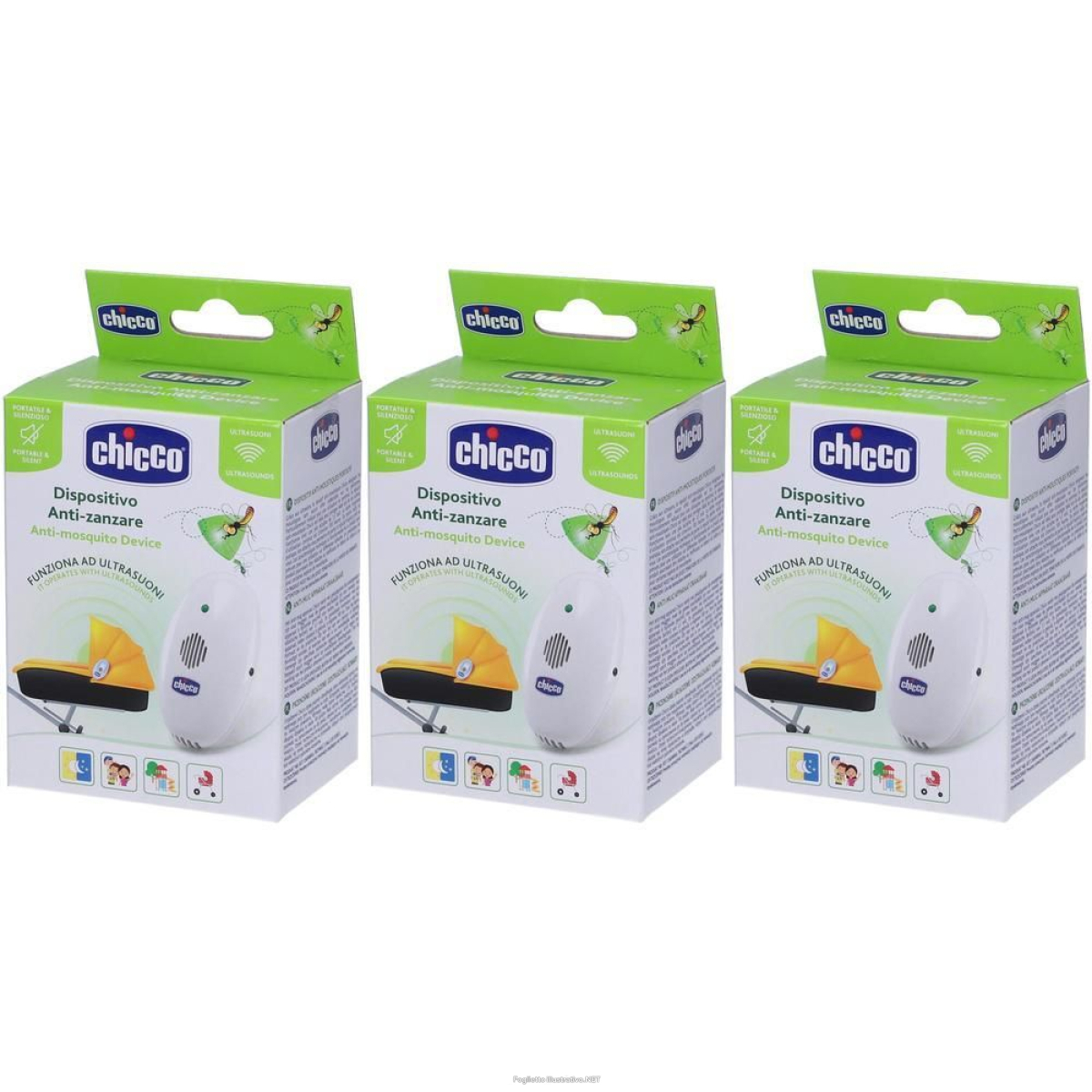 Cerca Prezzi di chicco dispositivo anti-zanzare ultrasuoni portatile 3x1 st e acquista online