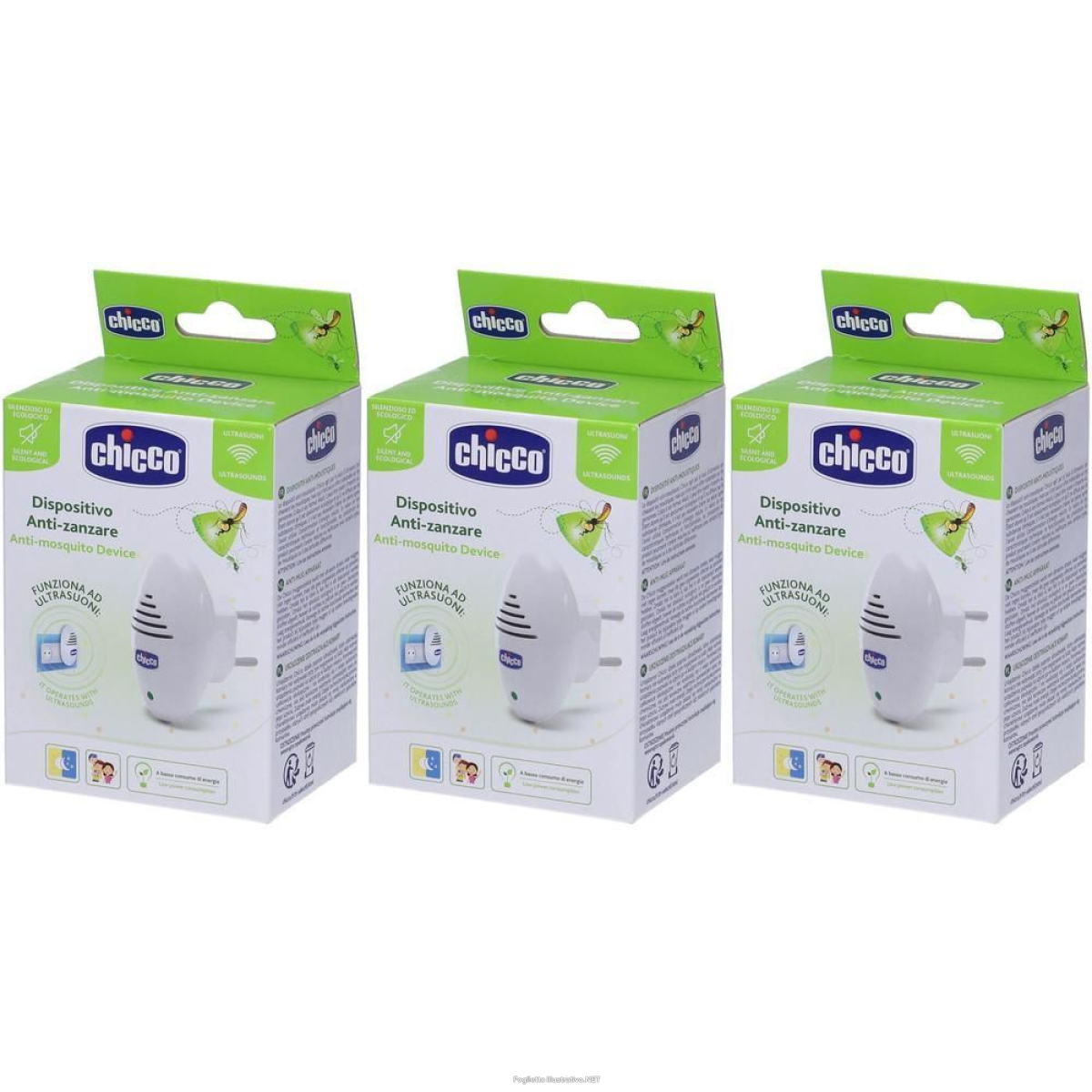 Cerca Prezzi di chicco dispositivo anti-zanzare ultrasuoni spina 3x1 st e acquista online