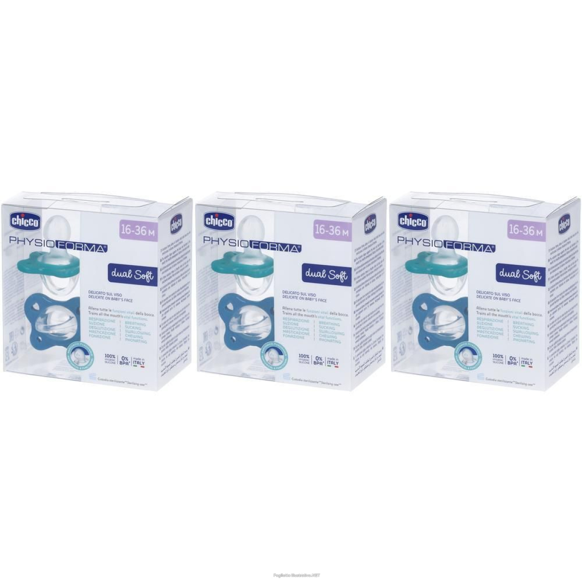 Cerca Prezzi di chicco dual soft succhietto azzurro 16-36 mesi 3x2 st e acquista online