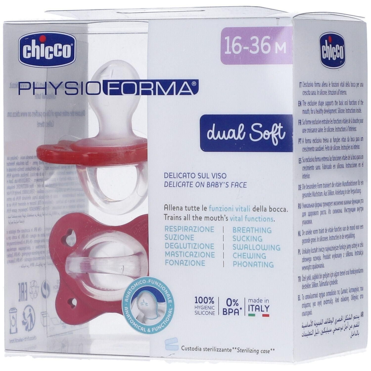 Cerca Prezzi di Chicco dual soft succhietto rosa 16-36 mesi 2 pezzi 4x2 st e acquista online