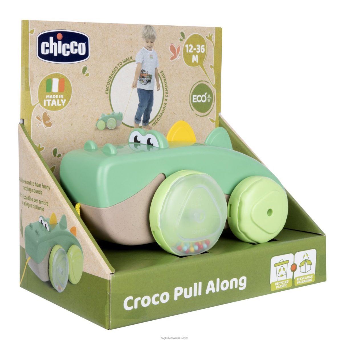 Cerca Prezzi di chicco eco+ coccodrillo trainante 10-36 mesi 1 pezzo e acquista online