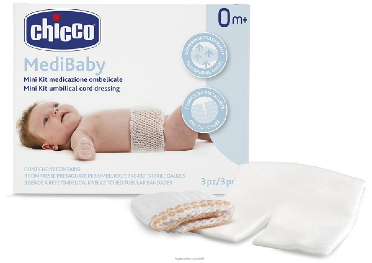 Cerca Prezzi di chicco mini kit medicazione ombelicale benda a rete elastica calibro 6 + compresse in tnt sterili 10x10 cm 4 pezzi e acquista online