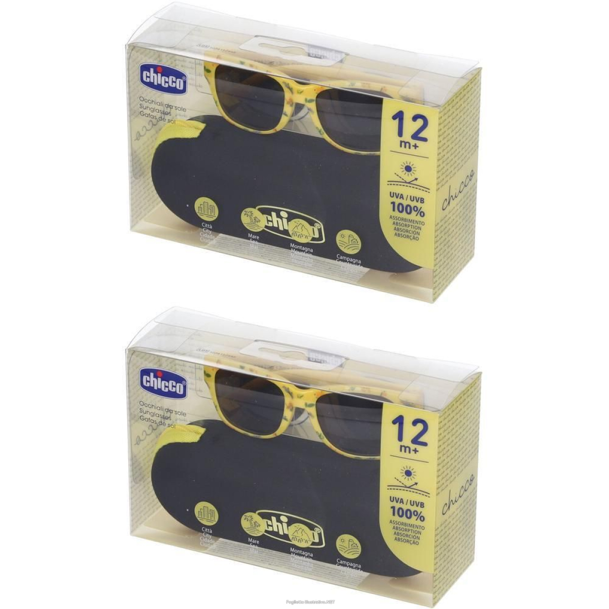 Cerca Prezzi di chicco occhiali da sole 12+ mesi montatura gialla lenti fumè 2x1 st e acquista online