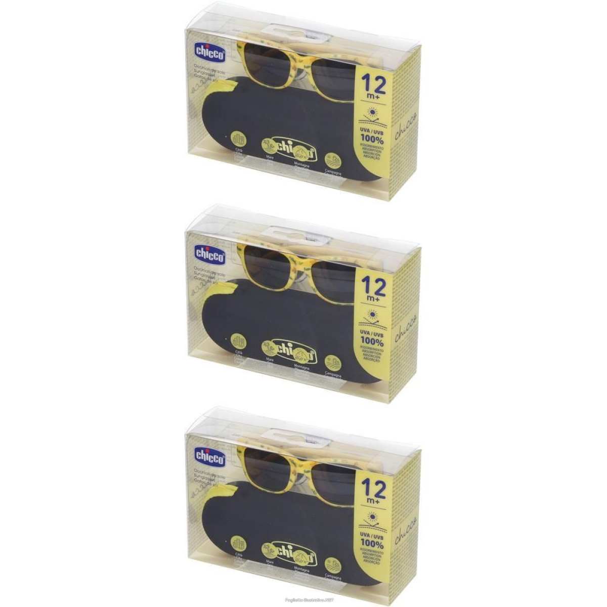 Cerca Prezzi di chicco occhiali da sole 12+ mesi montatura gialla lenti fumè 3x1 st e acquista online