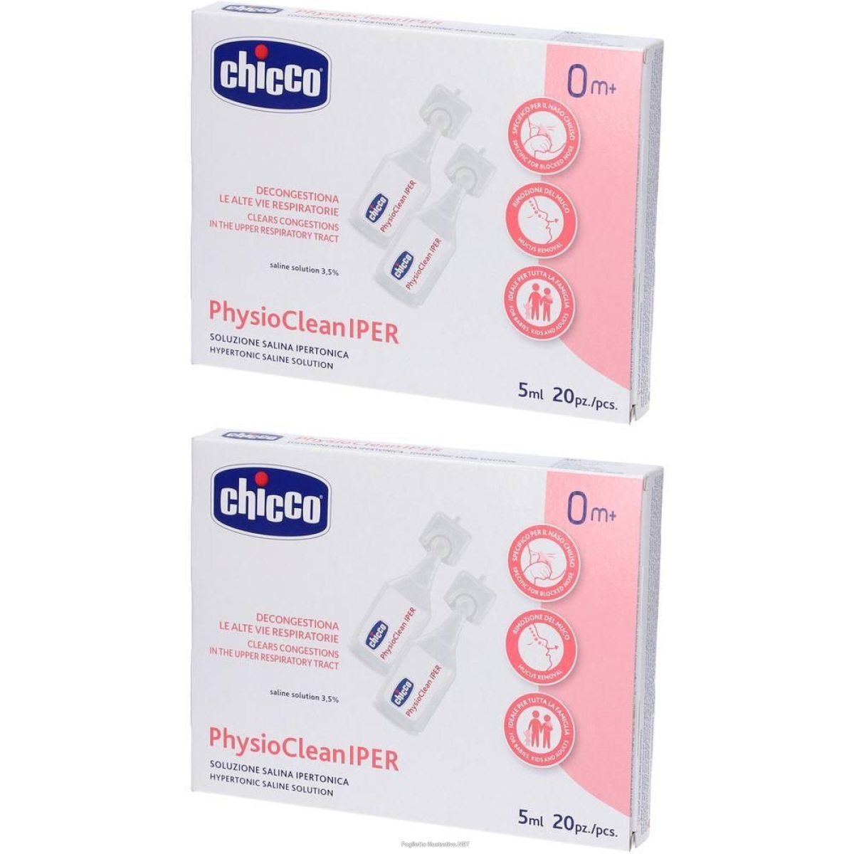Cerca Prezzi di chicco physioclean iper soluzione salina ipertonica fiale 2x20x5 ml e acquista online