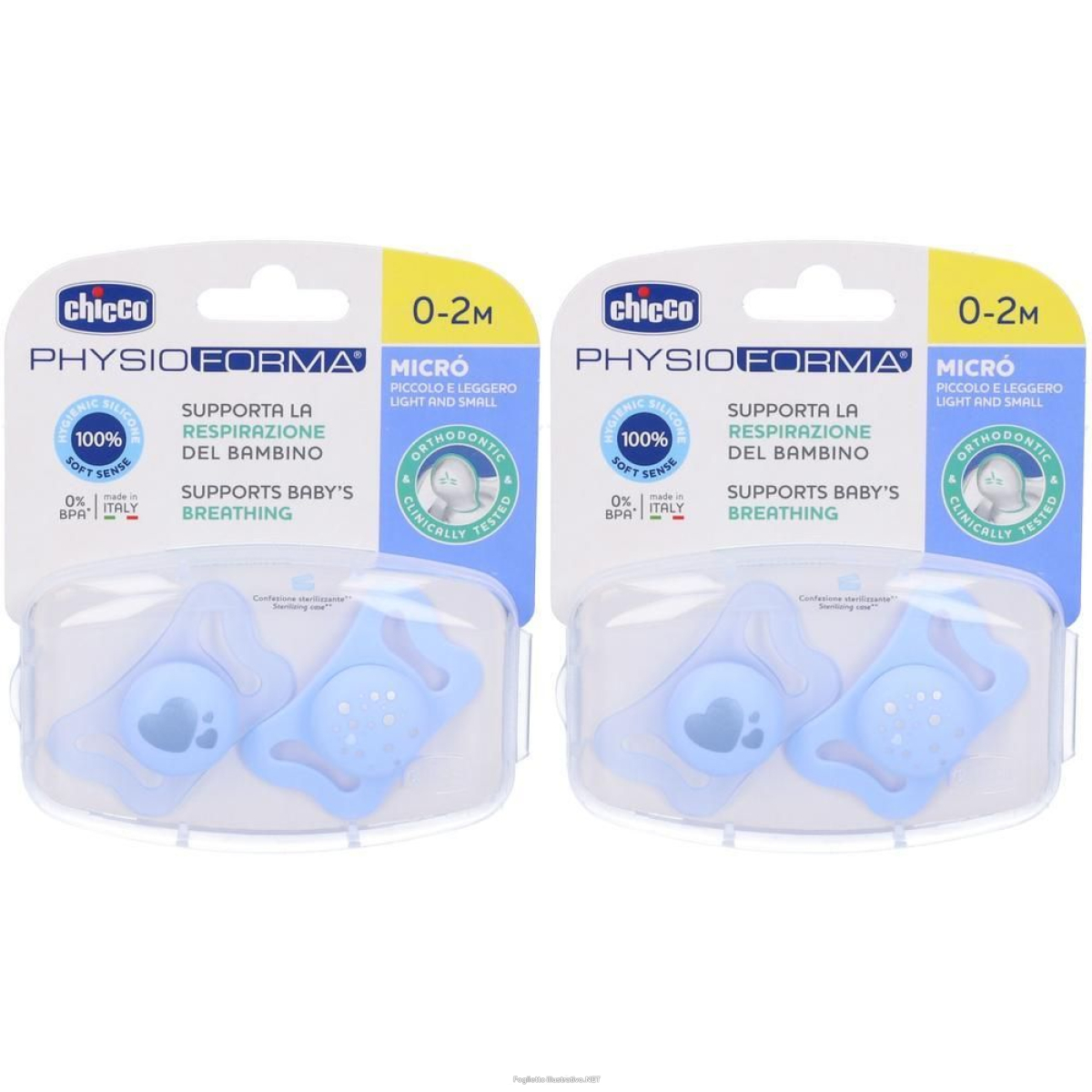 Cerca Prezzi di chicco physioforma micro succhietto azzurro 0-2 mesi 2x1 st e acquista online