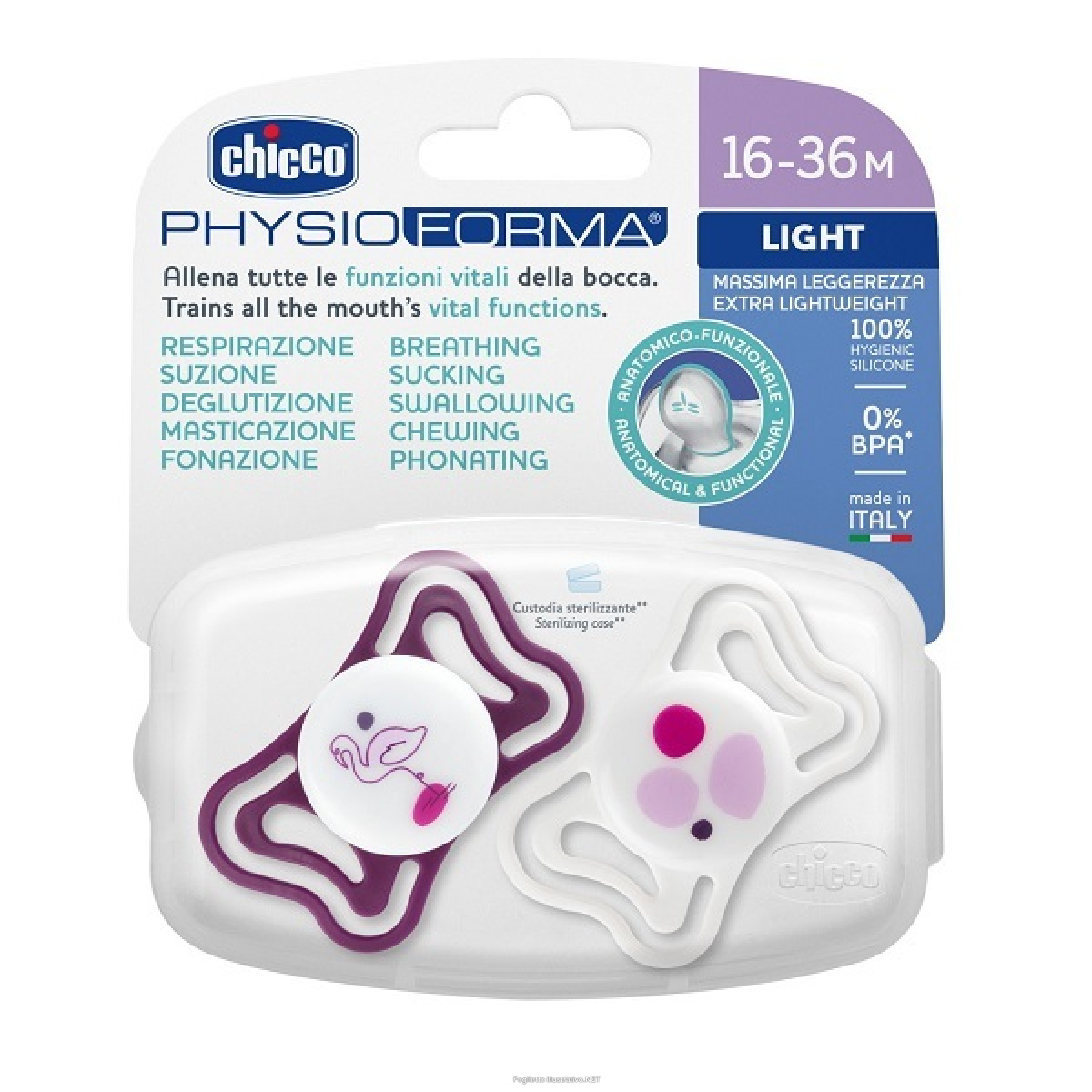 Cerca Prezzi di chicco physoforma light succhietto silicone rosa 2 pezzi 16-36 mesi e acquista online