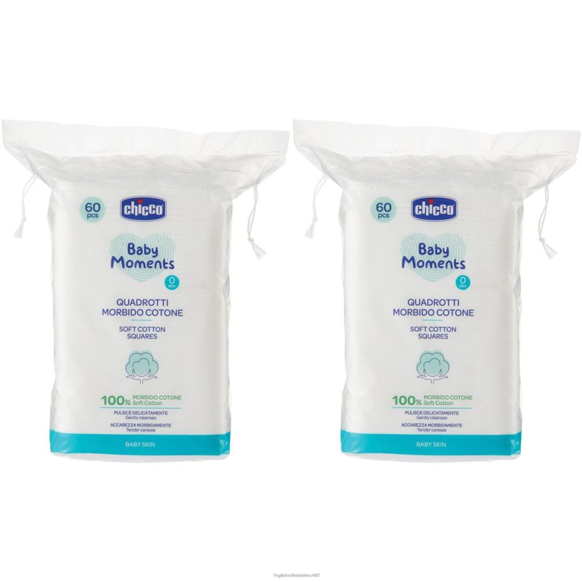 Cerca Prezzi di chicco quadrotti morbido cotone set da 2 2x60 pz salviette e acquista online