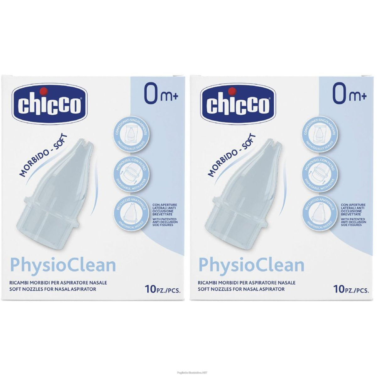 Cerca Prezzi di chicco® ricambi morbidi per aspiratore nasale physioclean set da 2 2x1 e acquista online
