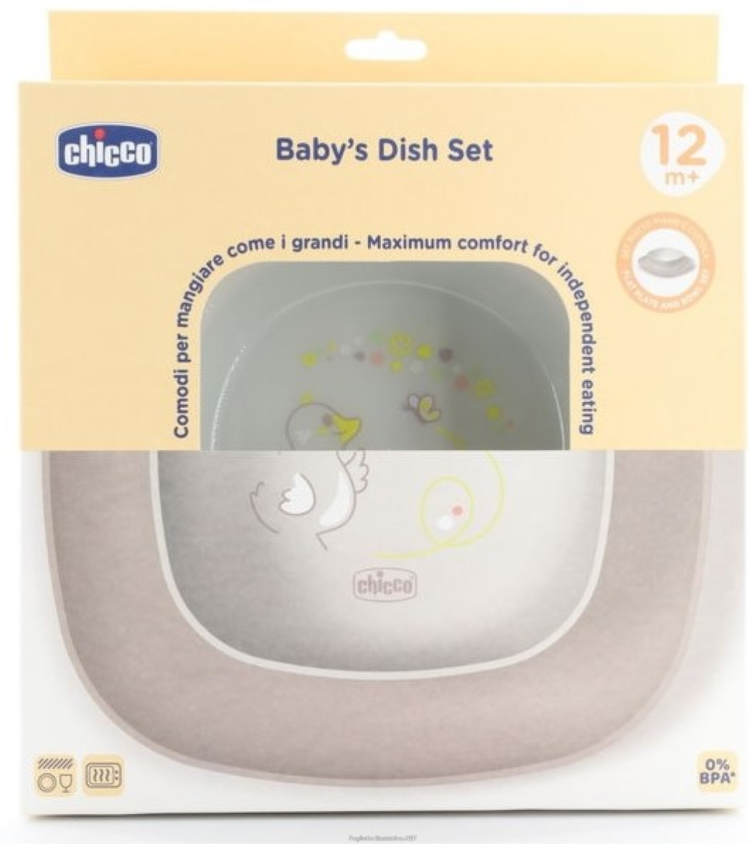 Cerca Prezzi di chicco set piatti ciotola + piatto piano 12m+ grigio e acquista online