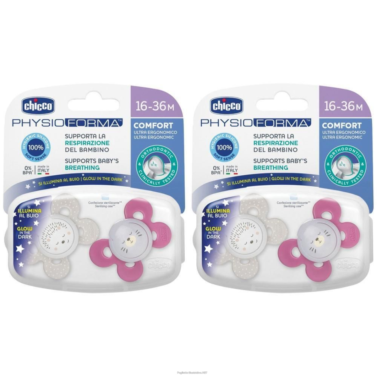 Cerca Prezzi di chicco succhietto comfort lumi in silicone g16-36 mesi 2 1 st e acquista online