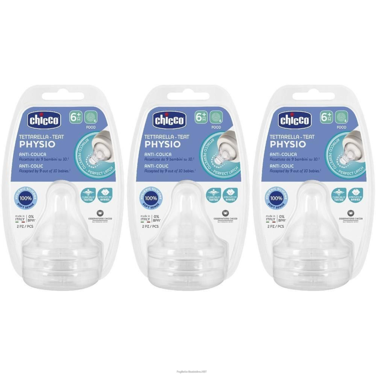Cerca Prezzi di chicco tettarella physio silicone 3x1 st e acquista online