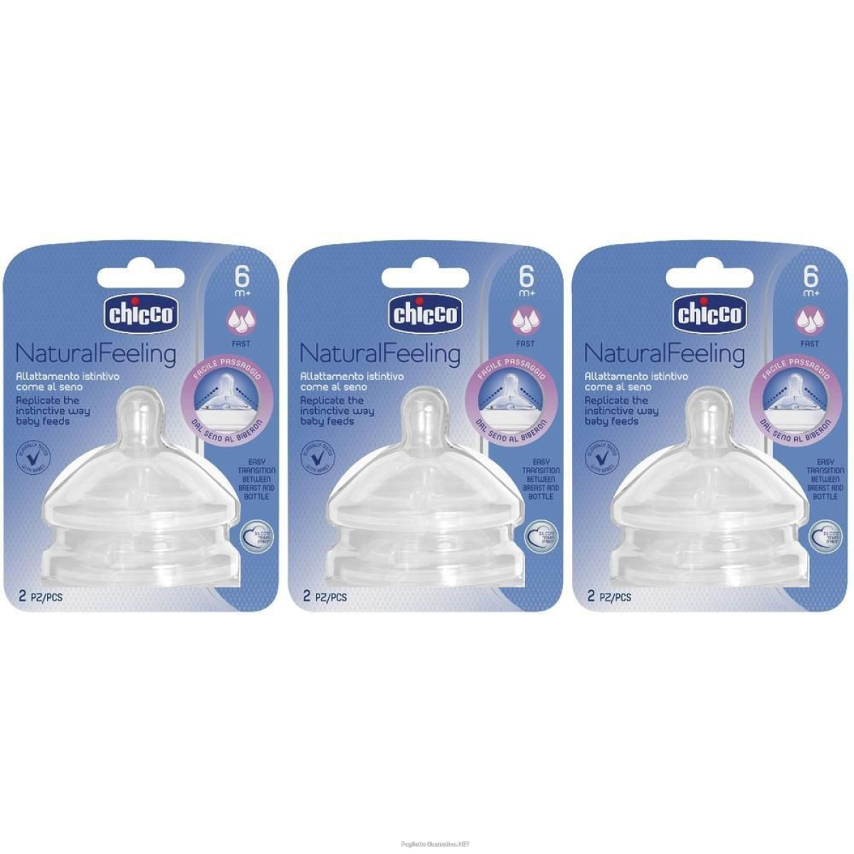 Cerca Prezzi di chicco tettarella stepup new 6m+ flusso veloce 3x2 pc e acquista online